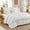 White, variant on Lipa Queen Comforter Set,7-Piece Bed in a Bag,Ruffled Design Bedding Set,Comforter,Flat Sheet,Fitted Sheet,Pillowcases and Shams,White