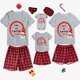 thumbnail image 2 of Pijamas familiares navideños a juego, muñeco de nieve, Let It Snow, conjunto de Pijamas cortos, 2023, 2 of 3