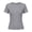 Light Gray, variant on uikmnh Girls Solid Color Summer Slim Fit Ribbed Knit Tee, Short Sleeve Crew Neck Basic Top for Kids & Youth Color:Black,Size:11-12 Years