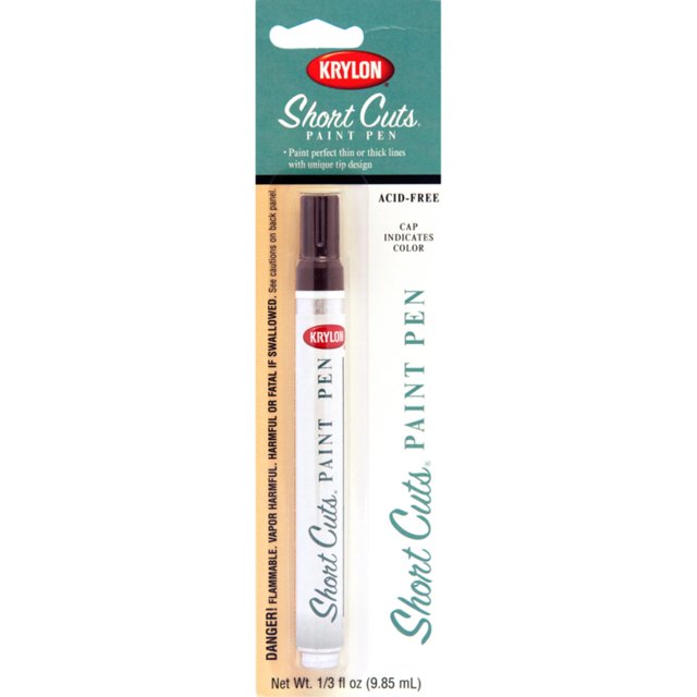 Krylon KSCP905 Short Cuts Paint Pen, Gloss Espresso, .33 Ounce