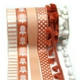 thumbnail image 4 of Pom-Pom, Fringe Trim and Ribbon Pack, 16 Yards, Peach and White by Gwen Studios, 4 of 6