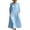 A-Light Blue, variant on MaFYtyTPR Women's Collared Shirts Dress Half Button 3/4 Sleeve Relaxed Casual Vacation Dresses with Pockets A-Army Green L