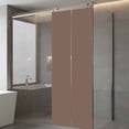 thumbnail image 4 of Pure Brown Window Privacy Film, Simple Solid Color Static Cling UV Sun Blocking Tint Film Heat Control Windows Films for Bedroom Bathroom, Window Stickers 23.6"x59", 4 of 8