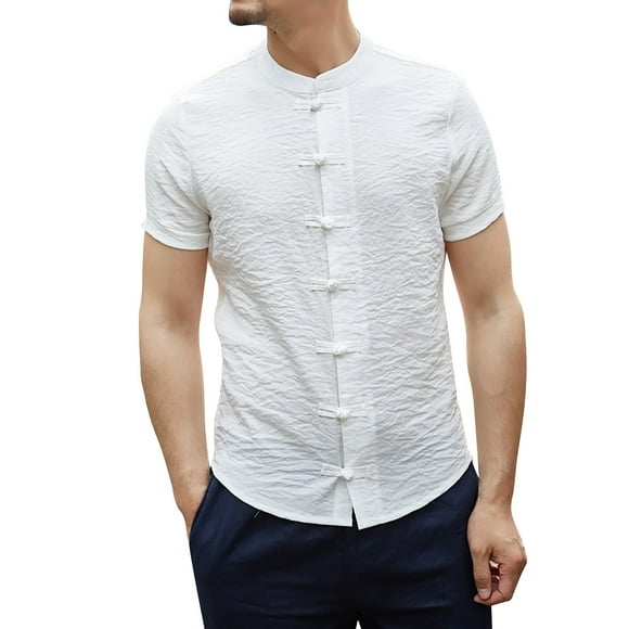 Ketyyh-chn99 Mens Polo Shirts Short Sleeve Big and Tall Polo Shirts for Men T Shirts for Man Men's Casual Button Down Shirts Golf Shirts Men Regular-Fit Short Sleeve Business Dress Shirt White,S