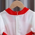 thumbnail image 4 of PEASKJP Robes d'Été pour Filles Tout-Petits Manches Courtes Robe Décontractée de Vacances avec Poches, Rose 100, 4 of 5