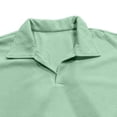 thumbnail image 4 of XUANTAOO Polo T Shirts for Men Long Sleeve Crew Neck Waffle Shirt Loose Fit Green T Shirt Men, 4 of 7