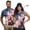 American Flag, variant on Golf Time Matching Shirts for Couples Versatile Funny Golf Shirt for Men Women Athletic Polo Shirts Couples Matching Outfits for Golf Running Sports