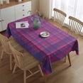 thumbnail image 2 of Pink Purple Checkered Pattern Rectangle Tablecloth 60"x84",Waterproof Polyester Rectangle Table Cloth, Wipeable Spillproof Polyester Tablecloth for Dining, Camping, Indoor and Outdoor, 2 of 5