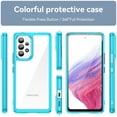 thumbnail image 3 of Dteck Case for Samsung Galaxy A53 5G 6.5 inch,Drop Protection Shockproof Bumper Hybrid TPU + Acrylic Transparent Back Slim Fit Protective Phone Cover,Skyblue, 3 of 8