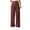 c02Red, variant on Arnsht Linen Pants for Women Plus Size Summer Solid Color High Waist Loose Comfy Pants Boho Beach Trousers with Pockets Beige XXL