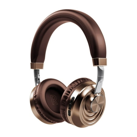 JOGZMZ Metal Headset Intelligent Wireless Noise-cancelling Folding Bluetooth Headphones Music Sports Ultra-long Standby Range Wireless Headphones