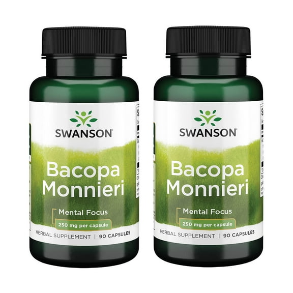 Swanson Bacopa Monnieri Extract Bacognize 250 Milligrams 90 Capsules (2 Pack)
