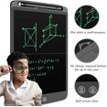 thumbnail image 4 of 12 Inches LCD Tablet Writing Handwriting Board Drawing Board Doodle with Pen Erasable Reusable Writing Pad Mini Learning Educational Toy Paper Saving Tool For Home/School Gifts for Kids 1Pack(Black), 4 of 6
