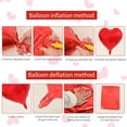 thumbnail image 5 of Heart Shaped Foil Balloons,Pink 10 Piece Party Decorations Set with Ribbon Pump, Reusable Wedding Birthday Valentine's Day Decoration, Adult Celebration Romantic Aluminum Balloons., 5 of 6