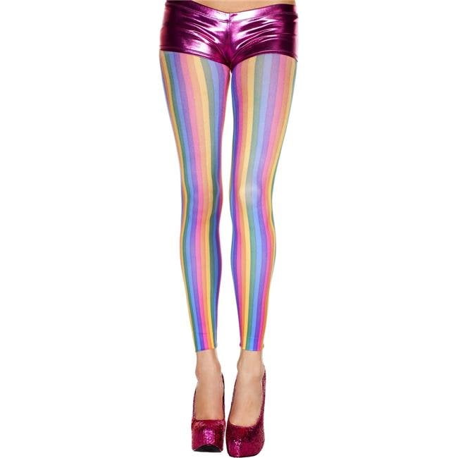 Details about   Striped Rainbow Leggings Neon Rainbow Tights for Women 