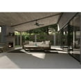 thumbnail image 5 of Hunter 52 inch Outdoor or Indoor Ceiling Fan No Light - Black Ceiling Fan without Light, For Patio, Porch, Garage, or Living Room, Standard Mount, 5 Blades, Pull Chain - Windbound 51459, Matte Black, 5 of 15