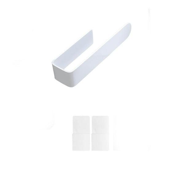 Modern Acrylic Bathroom Towel Holder and Wall Mounted Bar for Hand Towels in Brushed Black Finish