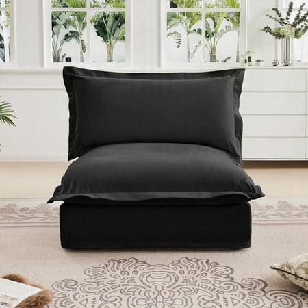 Modern Minimalist Fabric Armless Sofa 85cm with Luxurious Comfort and Durability