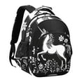 thumbnail image 2 of ALAZA Unicorn Flowers-i1 School Backpack Elementary Bag Bookbag Travel Rucksack, 2 of 6