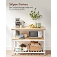 VASAGLE Kitchen Storage Island 3Tier Kitchen Shelf Organizer Kitchen
