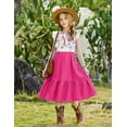 thumbnail image 4 of Arshiner Tween Girl Summer Dresses Easter Graduation Tie Back Flutter Sleeve Maxi Dress, 4 of 5
