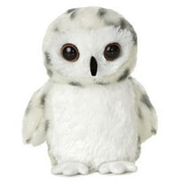 Aurora - Small White Mini Flopsie - 7" Snowy Owl - Adorable Stuffed Animal