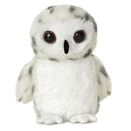 Aurora - Small White Mini Flopsie - 8 Snowy Owl - Adorable Stuffed Animal