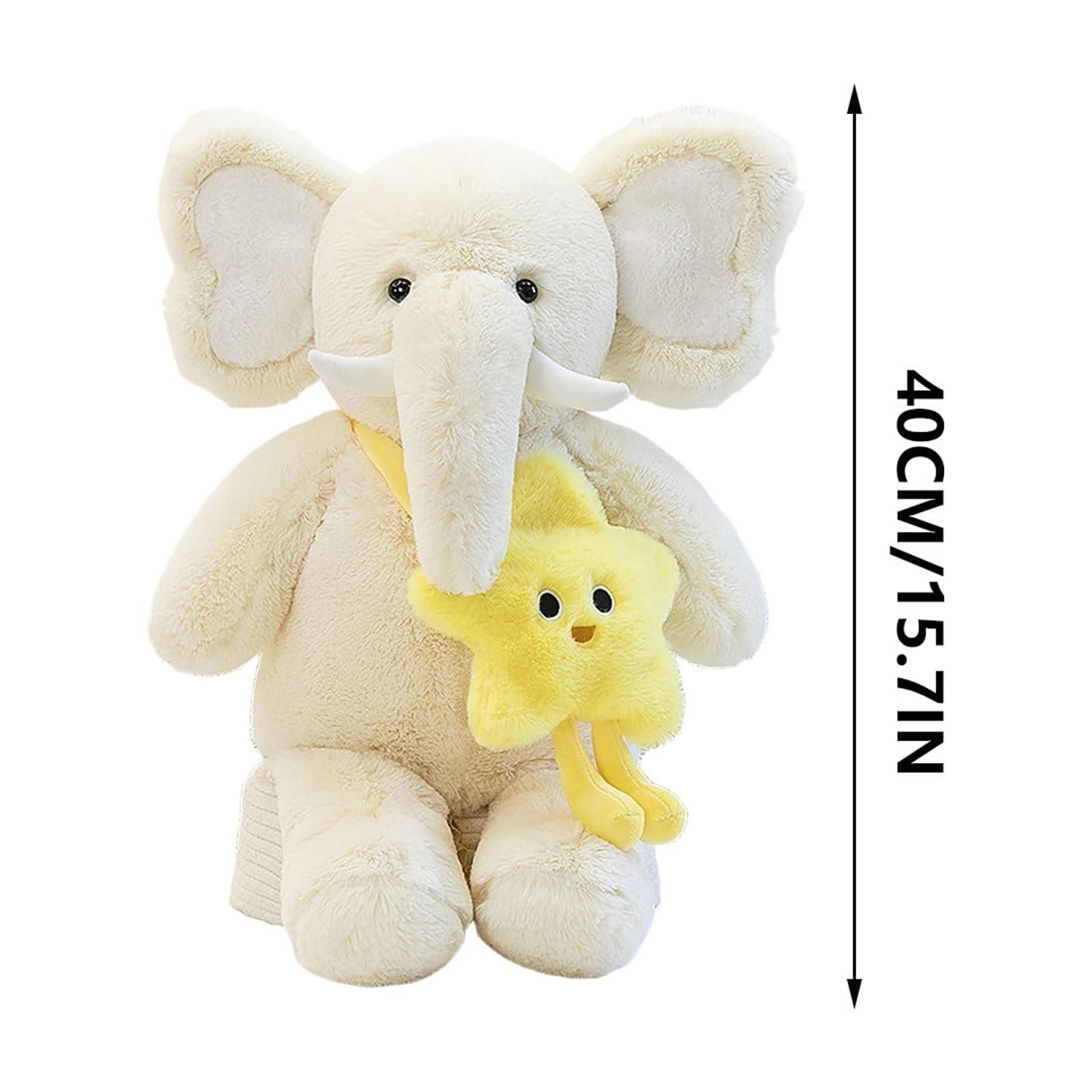 Edunwind Savings Elephant Stuffed Animals Stuff Animal Plush Toy for Babies Girls Boys, Elephants Plushie Teddy Bear Toys for Birth Stats Baby Shower Infant Newborn Boy & Girl