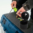 thumbnail image 1 of Colaxi Fly Fishing Box Fly Box Portable Waste Container with Carabiner Container Organizer for Park Camping Picnic Riverside Outdoor black, 1 of 8