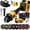 Full Kit with Case + 1 Batteries, variant on Wapentake 21V Cordless Angle Grinder with 2 Batteries 4.0Ah MAX Battery 11000rpm for Cutting Grinding Polishing