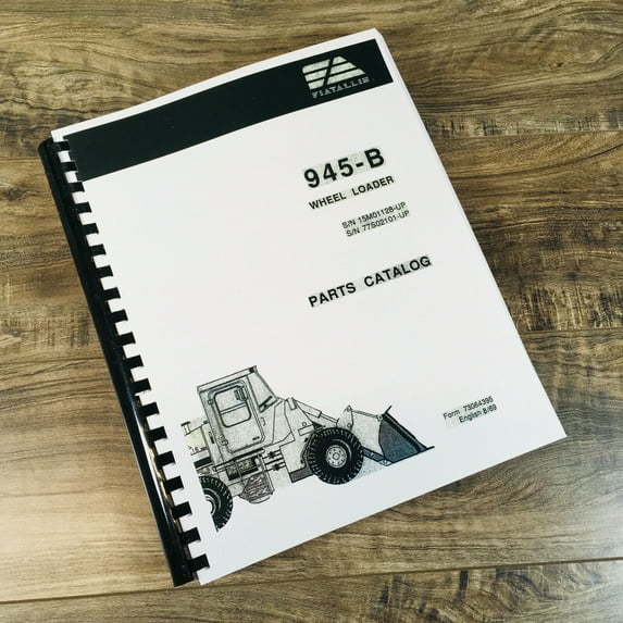 FIAT ALLIS CHALMERS 945B WHEEL LOADER PARTS MANUAL CATALOG BOOK SN 77S02101-UP