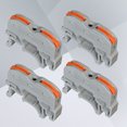 thumbnail image 1 of UPOUART 10Ud Conector De Cables Para Cableado Color Gris Fácil Instalación, 1 of 8