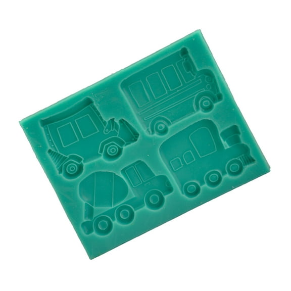 Toddmomy Silicone Cake Moulds 1Pack Trucks And Shape For Baking Chocolate Candy Pudding Jelly Biscuit
