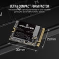 thumbnail image 2 of SSD Corsair MP600 CORE Mini de 1 TB M.2 NVMe PCIe x4 Gen4 2, 2 of 6