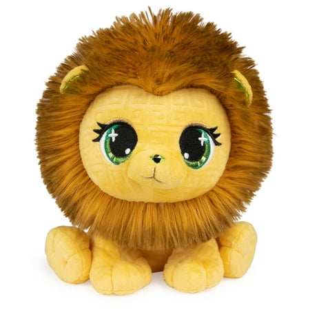 GUND P.Lushes Pets Gem Stars Collection, Eleni Key Lion Stuffed Animal, Yellow/Brown, 6