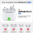 thumbnail image 2 of Funda protectora para AirPods Pro 3 2025 con kit de limpieza negra, 2 of 7