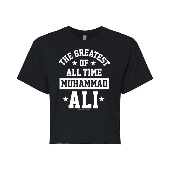 Muhammad Ali - Boxing Legend - All Time Greatest Star - Juniors Cropped Cotton Blend T-Shirt
