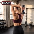 thumbnail image 6 of CAP  6-in-1 Adjustable Threaded Dumbbell with Foam Handle, Black/Blue -  Fast Adjust from 1 to 15 Pounds, 6 of 9