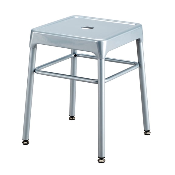 Safco® Steel Guest Stool, Silver