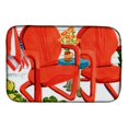 thumbnail image 1 of Carolines Treasures 6140DDM Chaises Rouges Patio Vue Plat Tapis de Séchage, 1 of 1