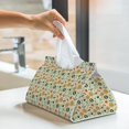 thumbnail image 6 of Zufioo Summer and sea Print Long Leather Tissue Bag, PVC Waterproof Napkin Facial Tissue Organizer Dispenser for Living Room, Office, Desk, 6 of 7