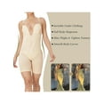 thumbnail image 3 of Body Shaper For Women Tummy Control U Plunge Backless Full Body Shapewear Mid Thigh Mesh strapless Bodysuit Top, 3 of 7