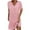 Pink-413, variant on Under 10,Women's Solid Color Short Sleeved V-Neck Pleated Batwing Sleeve Dress,Pleated Dress, V-Neck Dress, Short Sleeved Dress Sleek Fit|95%Polyester,5%Spandex,White,Sopatenor