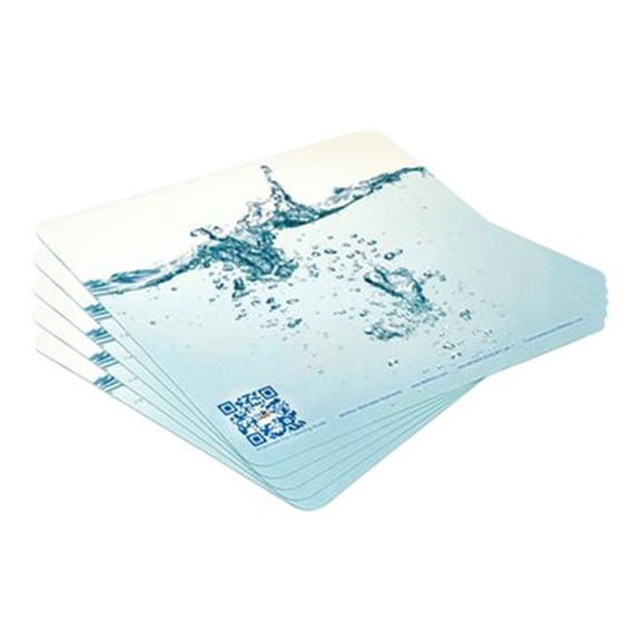 WETKEYS - Mouse pad - flexible, repositionable, ultra-thin, washable (pack of 5)