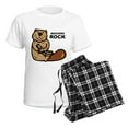 thumbnail image 4 of CafePress - Beavers Rock Women's Light Pajamas - Women's Short Sleeve Print T-Shirt and Pants Light Cotton Pajama Set, 4 of 7