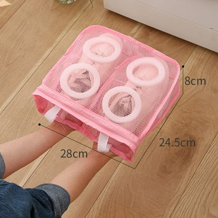 

Laundry Bag Shoes Washing Drying Separated Mesh Sneakers Protective Pouch