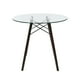 thumbnail image 2 of Mesa Redonda de Cristal Mundo In 80 MOB-T8 Comedor para 4 Personas Nogal Estilo Eames, 2 of 8