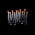 thumbnail image 2 of 10Pcs/Lot Plastic Test Tube With Cork Vial Sample Container Bottle, 2 of 6