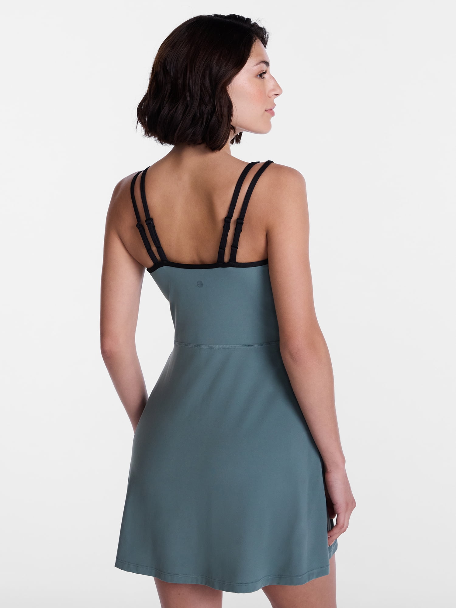 Avia Women's SoftSculpt Tipped Mini Dress, Sizes XS-XXXL