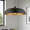 thumbnail image 3 of 49234-68 Livex Lighting Amador - 3 Light Large Pendant In Transitional Style-15.75 Inches Tall and 23.75 Inches Wide-Shiny Black/Polished Chrome, 3 of 11